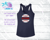 Distressed Baseball with Custom Name V-Neck or Tank