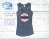 Distressed Baseball with Custom Name V-Neck or Tank