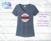 Distressed Baseball with Custom Name V-Neck or Tank