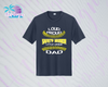SHLL BSBL Loud Proud Dad Unisex Dri Fit Tee  (Navy, Royal, Orange, Cardinal, Purple)