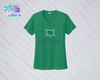 SHLL BSBL Laces Ladies Dri Fit Tee (Red, Black, Columbia, Green)