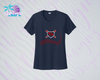 SHLL BSBL Laces Ladies Dri Fit Tee  (Navy, Royal, Orange, Cardinal, Purple)