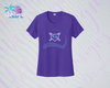 SHLL BSBL Laces Ladies Dri Fit Tee  (Navy, Royal, Orange, Cardinal, Purple)