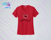 SHLL BSBL Laces Ladies Dri Fit Tee (Red, Black, Columbia, Green)