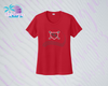 SHLL BSBL Laces Ladies Dri Fit Tee (Red, Black, Columbia, Green)