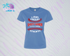 SHLL BSBL Loud Proud Mom Ladies Dri Fit Tee (Red, Black, Columbia, Green)