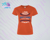 SHLL BSBL Loud Proud Mom Ladies Dri Fit Tee (Navy, Royal, Orange, Cardinal)