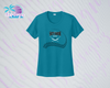 SHLL SFTBL  Laces Ladies Dri Fit Tee (Black, Teal, Hot Pink, Charcoal))