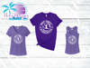 Bay Area Gymnastics Logo Purple Shirts