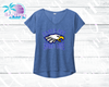 ELHS Swim & Dive Tri-Blend Ladies V Neck