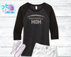 Football Mom Rhinestone Laces Shirts
