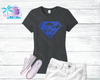 Football Panther Super Logo Glitter Shirts