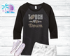 Football Touchdown Rhinestone Women's Shirts
