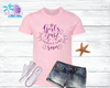 Girls Just Wanna Have Sun Glitter Girls' Beach Shirt