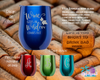 Wine in Wisdom Out Stemless Wine Glass