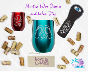 Stemless Wine Glass and Wine Bag Collection