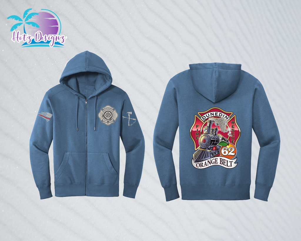 Dunedin Fire Rescue Full Zip Hoodie (4  design & color options)