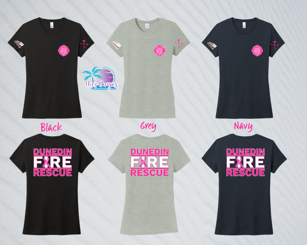 DFR Pink Ribbon Ladies Tee (3 color options) (Copy)