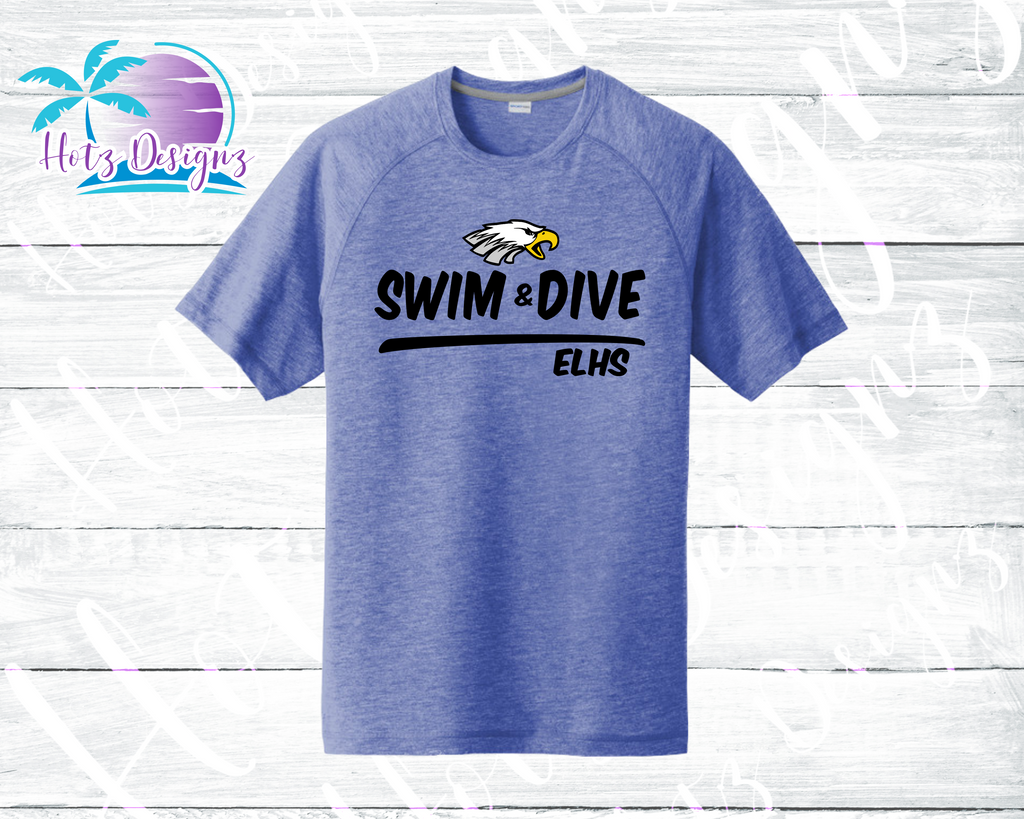 ELHS 23 Swim & Dive Tri-Blend Unisex Tee