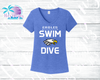 ELHS 23 Swim & Dive Eagles Women's V Neck (2 color options)