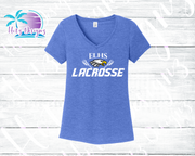 Eagles Lacrosse 24 Ladies V-Neck (2 color options)
