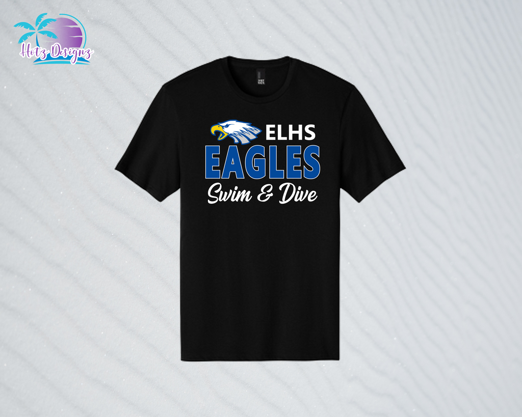 ELHS 24 Eagles Swim & Dive Unisex & Ladies Tees (2 color options)