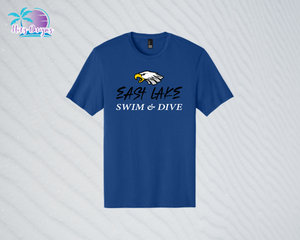 ELHS 24 East Lake Swim & Dive Unisex & Ladies Tees (2 color options)