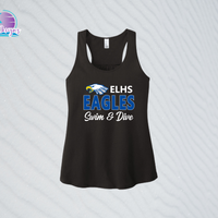 ELHS 24 Eagles Swim & Dive Unisex & Ladies Tank Tops (2 color options)