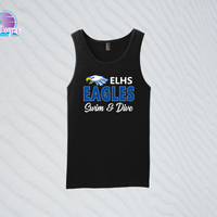 ELHS 24 Eagles Swim & Dive Unisex & Ladies Tank Tops (2 color options)