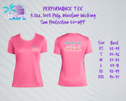 Gulf Coast Gals  Ladies'  UPF Performance Tee (7 Color Choices)