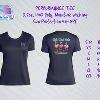 Gulf Coast Gals Pickleball UPF Performance Tee (7 Color Choices)