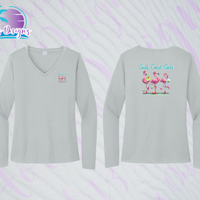 Gulf Coast Gals Pickleball Performance L/S Tee (6 Color Choices)