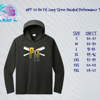 PHP PH UPF LS Dri Fit Hooded Tee (2 color options)