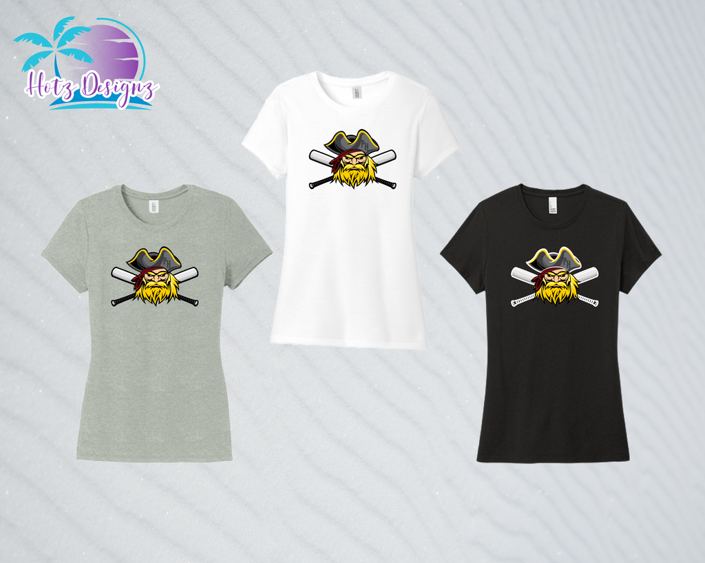 PHP Pirate Triblend Ladies Tees (3 color options)