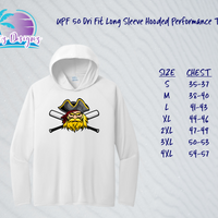 PHP Pirate UPF LS Dri Fit Hooded Tee (2 color options)