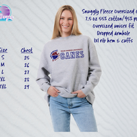 PHU Swim & Dive 24 Canes Oversized Crew Sweatshirt