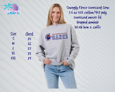 PHU Swim & Dive 24 Canes Oversized Crew Sweatshirt