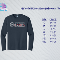 PHU Swim & Dive 24 Canes UPF LS Tee (3 color options)