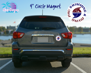 PHU Swim & Dive Car Magnet