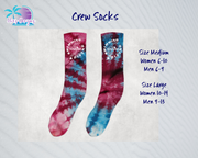 PHU Swim & Dive Tie Dye Logo Crew Socks