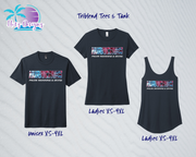 PHU Swim & Dive Hurricanes Navy Triblend Tees & Tank
