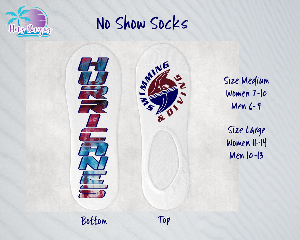 PHU Swim & Dive 24 No Show Socks