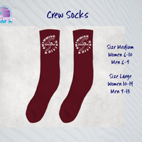 PHU Swim & Dive 24  Logo Crew Socks (3 color options)