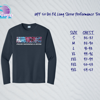 PHU Swim & Dive 24 Hurricanes UPF LS Tee (3 color options) (Copy)