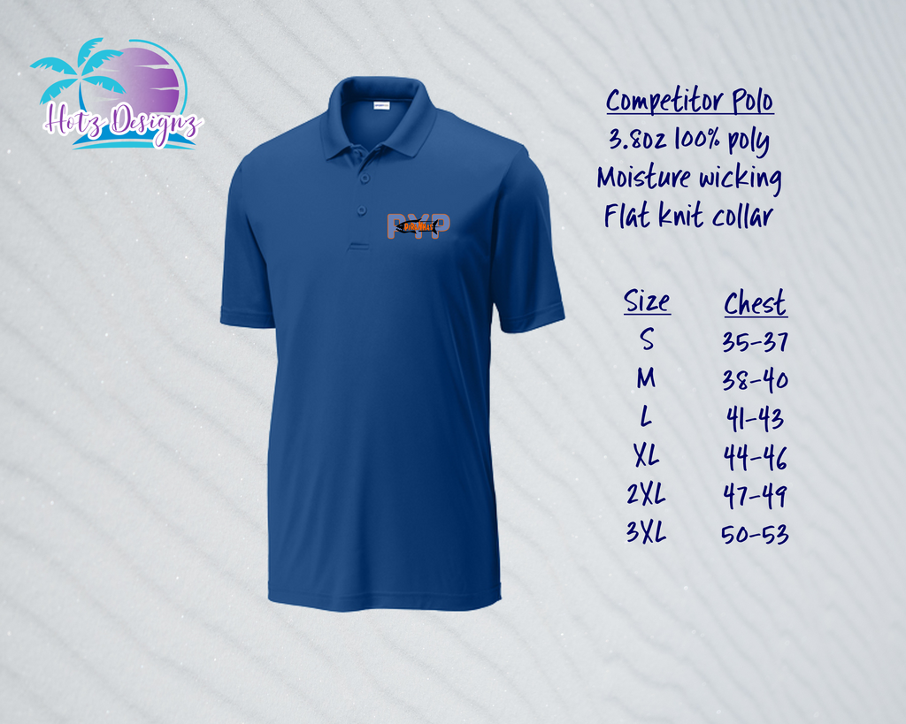 PYP Piranhas Unisex DriFit Polo (4 color options)