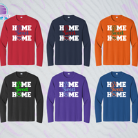 SHLL BSBL Home Unisex Dri Fit Long Sleeve Tee (6 color options)