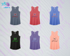 SHLL BSBL Laces Ladies Tri-Blend Racerback Tank (6 Color Options)