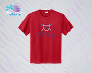 SHLL BSBL Laces YOUTH Dri Fit Tee (Red, Black, Columbia, Green)