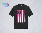 SHLL SFTBL  Flag YOUTH Dri Fit Tee (Black, Teal, Hot Pink, Charcoal)