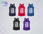 SHLL SFTBL Flag Unisex Dri Fit Sleeveless Tee (Navy, Red, Royal, Black)